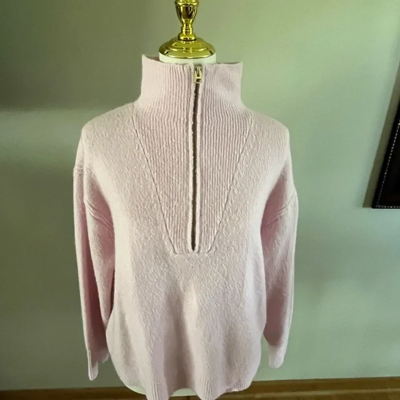 J Crew Half-zip sweater woman’s Med - Picture 2 of 5
